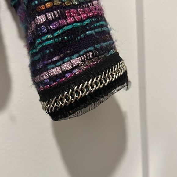 Milly crop jacket/blazer sz 6 multi-colored shimmer - Picture 13 of 17